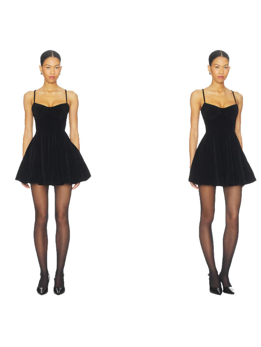 Revolve More To Come Cleo Velvet Mini Dress  black size XS NWT $90msrp